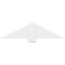 Ekena Millwork Kennewick Architectural Grade PVC Gable Bracket, 48"W x 12"H x 4"D x 6"F, 6/12 Pitch GBP048X12X0406KEN00 - alternate 2
